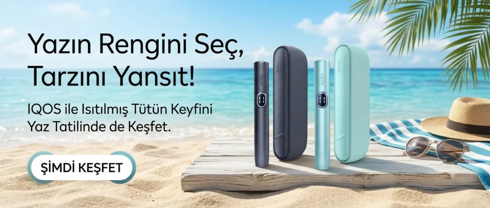 Yazın rengini seç, tarzını yansıt — IQOS ile ısıtılmış tütün keyfini yaz tatilinde de keşfet