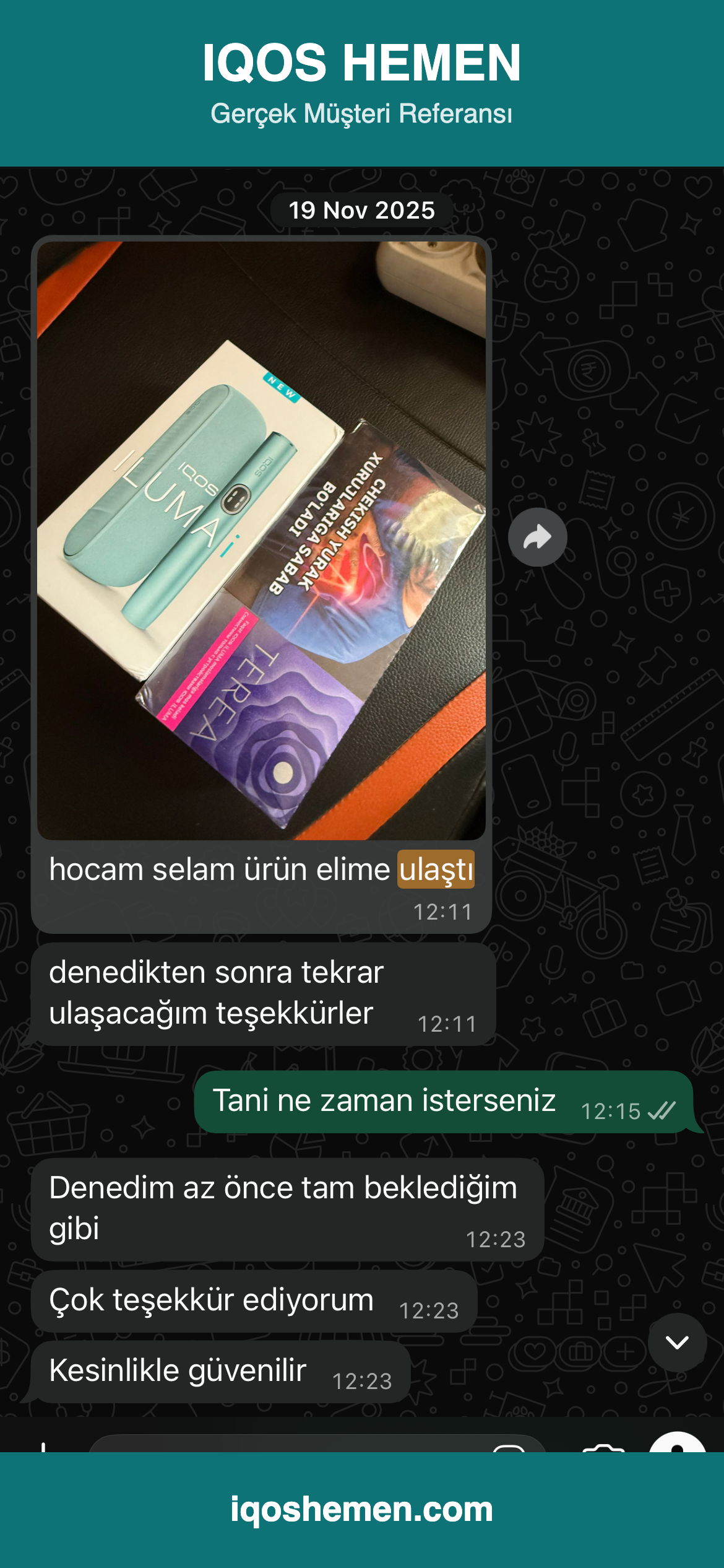 Müşteri referansı önizleme